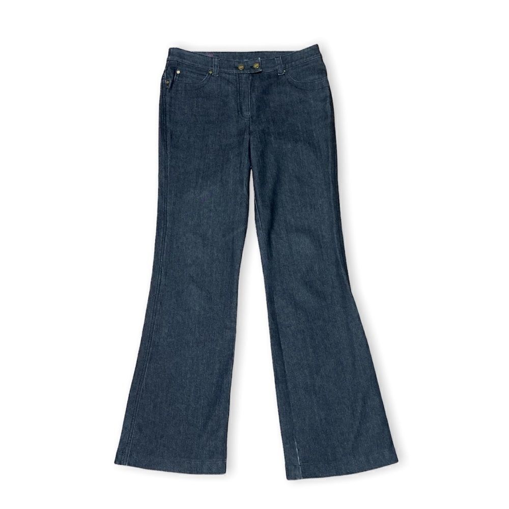 𝅺Escada Bootcut Jeans Washed Black Denim Women’s Size 36